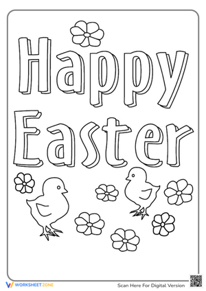 Preschool Easter Coloring Pages for Kids