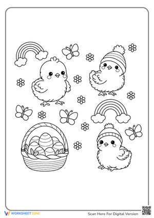 Delightful Easter Coloring Pages for Preschool
