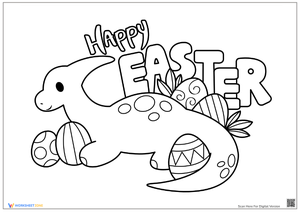 Fun Easter Coloring Worksheet