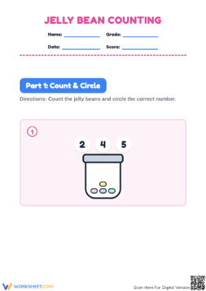 Jelly Bean Counting Activity