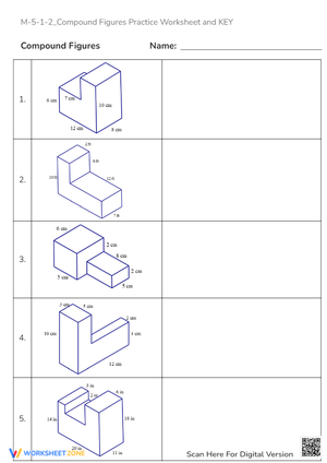 Compound Figures: Area & Volume Practice - Grades 5-7