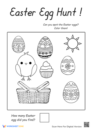 Easter Egg Hunt Math Activity