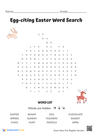 Egg-citing Word Search