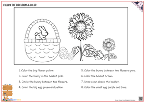 Easter Following Directions Activity