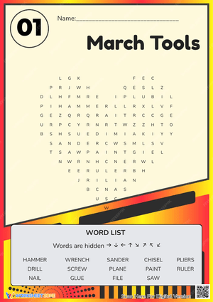 Identifying March Tools Worksheet
