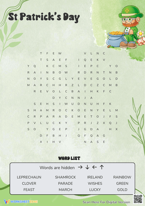Festive St. Patrick's Day Worksheet