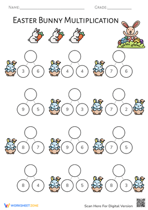 Easter Bunny Multiplication  