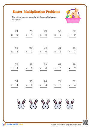 Easter Bunny Multiplication  