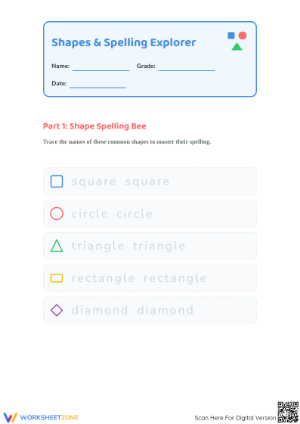 Printable Shape Attributes Worksheet | Grade 2 Math