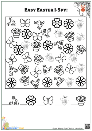 Easy Easter I Spy Game - Counting Fun for Preschool & Kindergarten