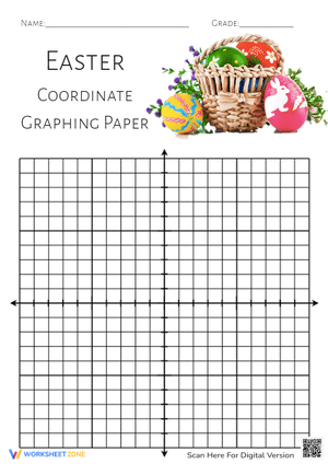 Easter Coordinate Graphing Paper