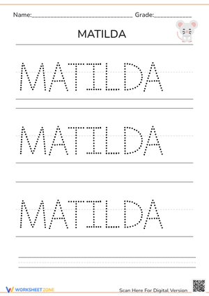 Challenging Test Worksheet