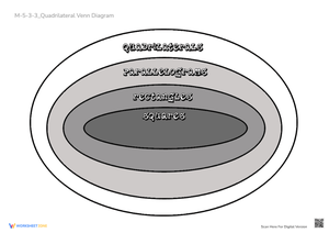 Quadrilateral Venn Diagram - Classify Shapes & Geometry Fun!