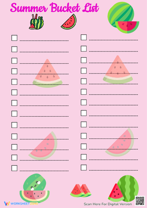 Summer Bucket List for Kids and Families