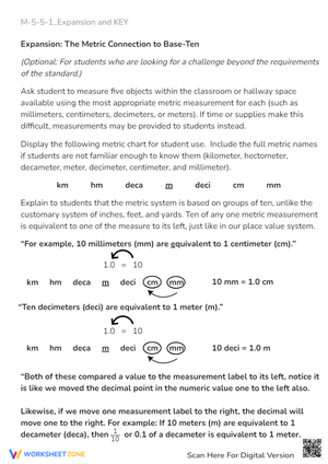 Metric System Conversion Chart & Practice - Base Ten Fun!