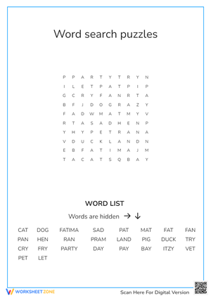 word search kg fat