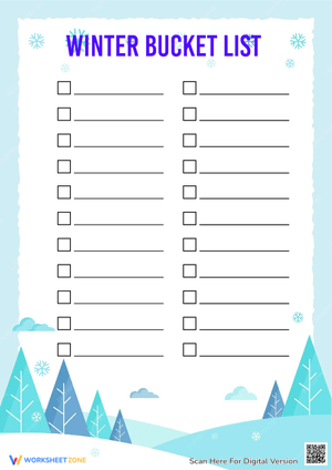 Winter bucket list