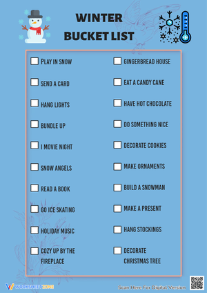 WINTER BUCKET LIST