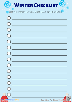Winter Checklist