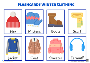 Winter Clothes Flashcards - Learn Winter Vocabulary!