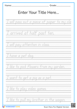 spelling words sentences