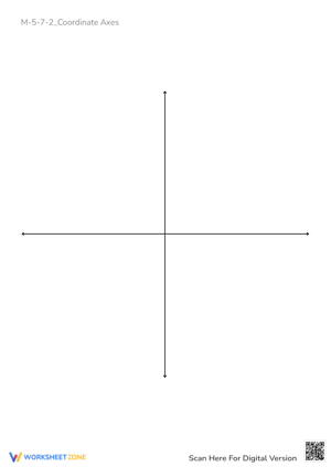 Blank Coordinate Plane Worksheet - Plot Points & Graph (Grades 5-7)