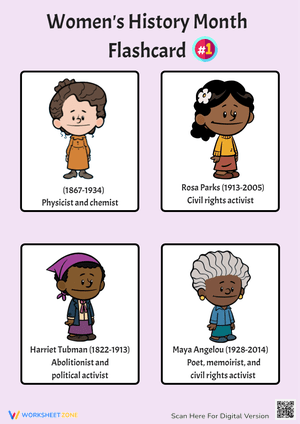Explore Women's History Month with Flashcards