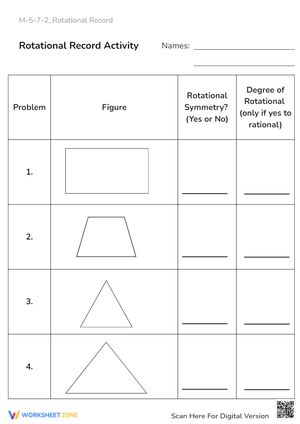 Explore Rotational Symmetry with this Worksheet