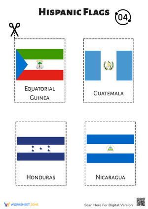 Explore Hispanic Flags: A Learning Worksheet