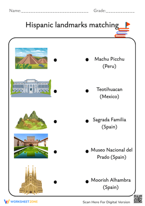 Hispanic landmarks matching