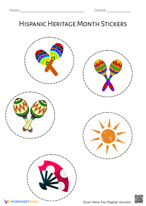 Hispanic Heritage Month Stickers