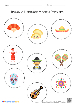 Hispanic Heritage Month Stickers: Celebrate Culture