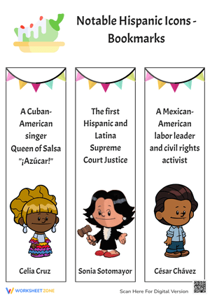 Hispanic Heritage Month Bookmarks