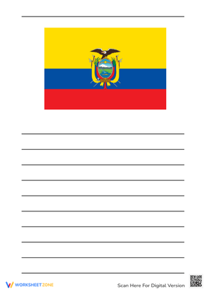Ecuador Flag Writing Activity
