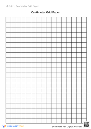 Centimeter Grid Paper - Printable Math & Geometry Worksheet