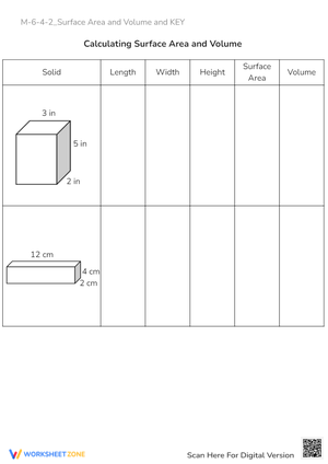 Surface Area & Volume: Rectangular Prism Math Practice!