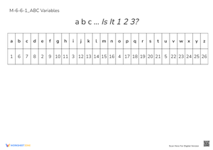 ABC Number Code Worksheet - Decode the Alphabet!