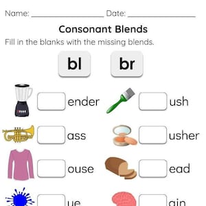 Consonant Blends