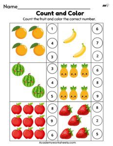 Counting Pictures Up to 5: Counting Practice Worksheet