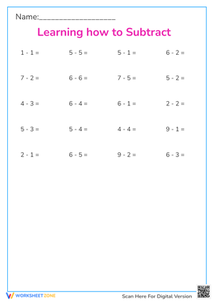 Subtraction