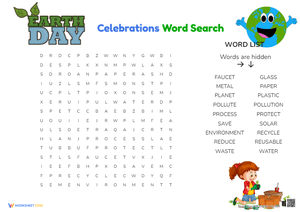 Earth Day Word Search 