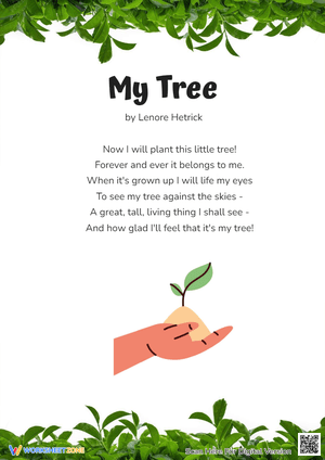 Earth Day Poem: My Tree - Celebrate Nature