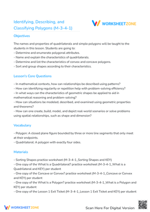 Identifying, Describing, and Classifying Polygons (M-3-4-1)