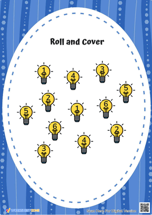 Printable Roll and Cover Math Activity