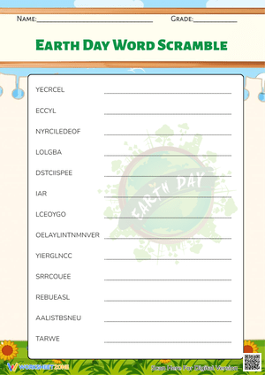 Earth Day Word Scramble 