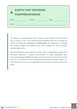Earth Day Reading Comprehension | Essential Grade 4-5 Guide