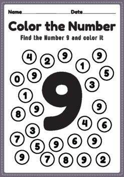 Preschool Numbers Quiz 