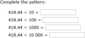Dividing Decimals by Powers of Ten