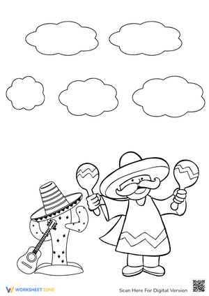 Cinco de Mayo Coloring Pages for Kids