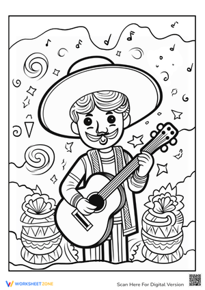 Cinco de Mayo Mexican Girl Art Activity